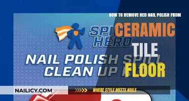 Removing Red Nail Polish from Ceramic Tile Floors