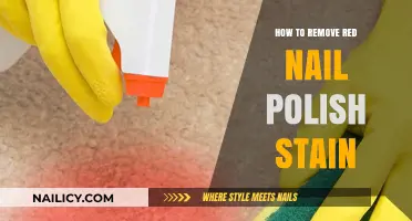 Removing Red Nail Polish Stains: Quick and Easy Solutions