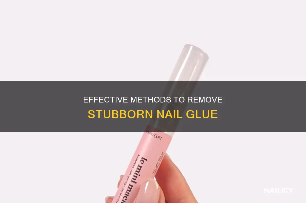 how to remove residual nail glue