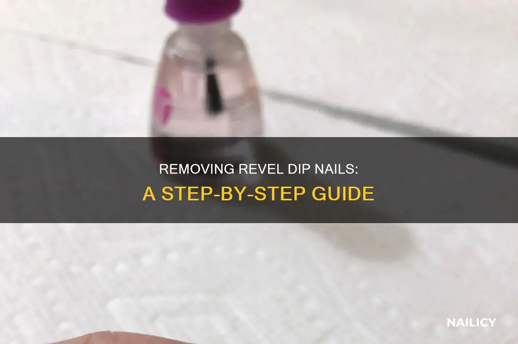 how to remove revel dip nails