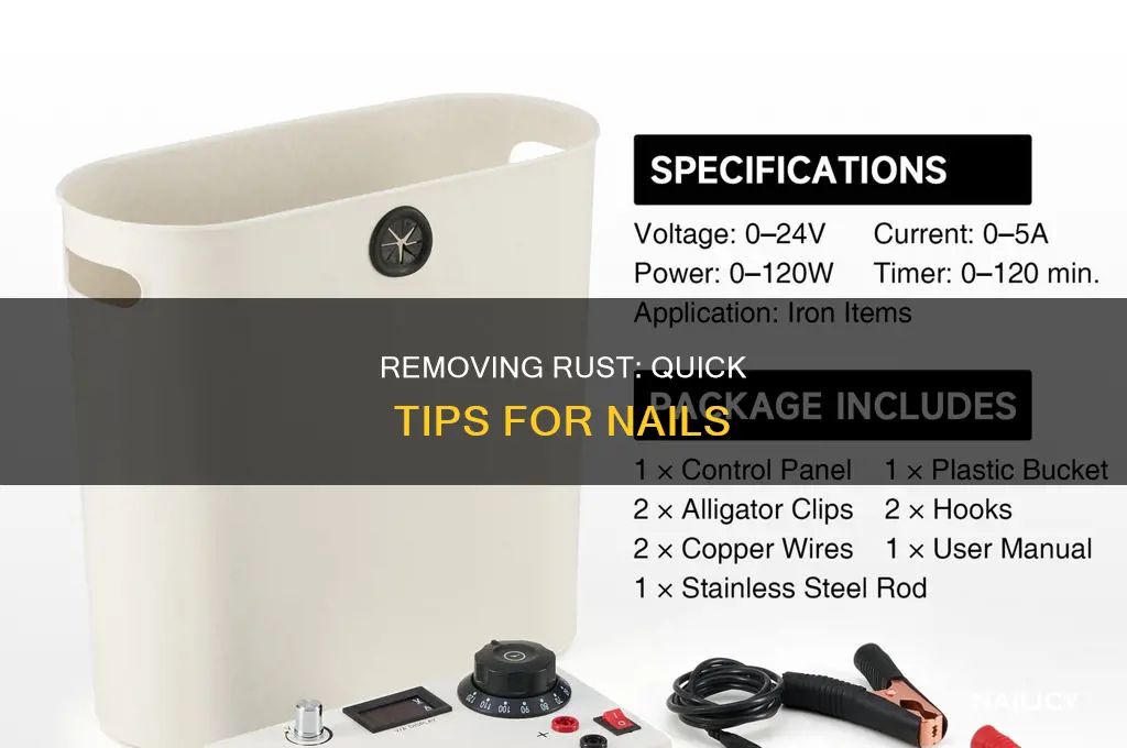 how to remove rust from a nail