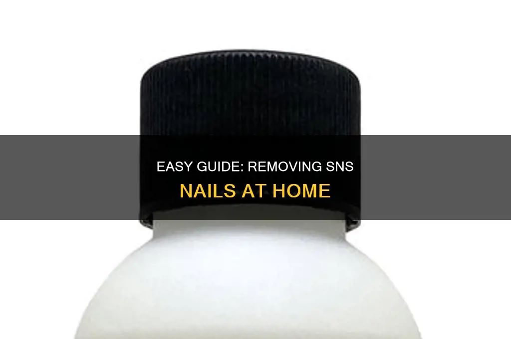 how to remove s n s nails at home