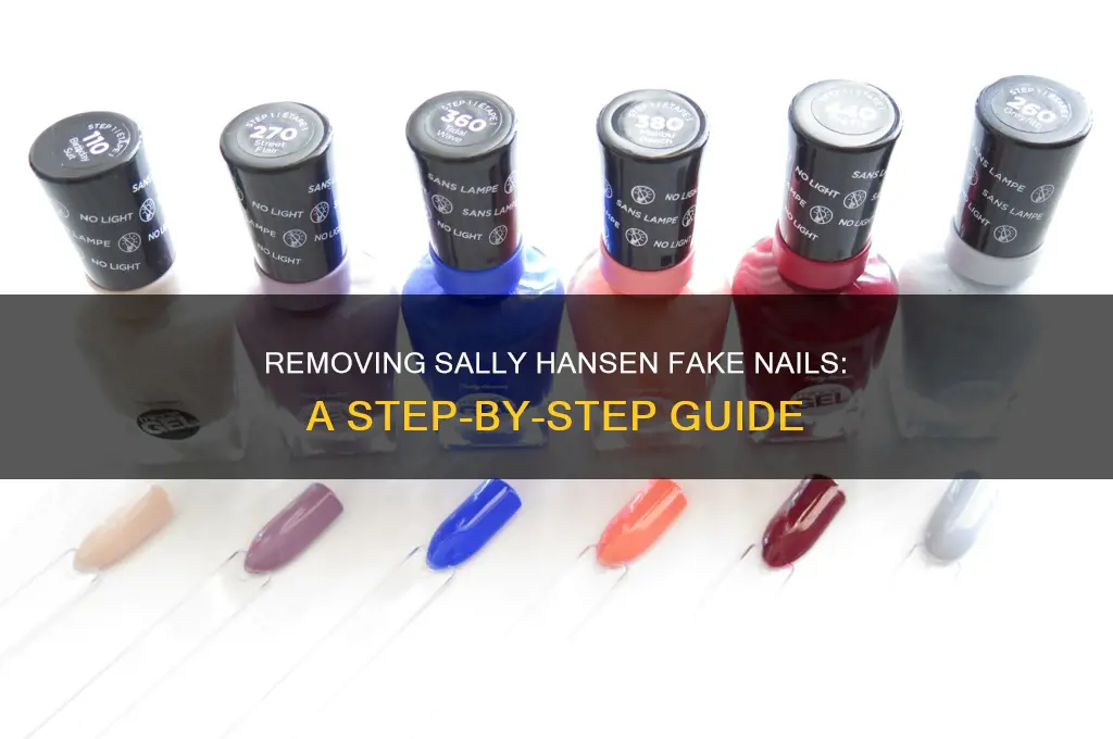 how to remove sally hansen fake nails