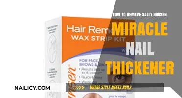 Removing Sally Hansen's Nail Thickener: An Easy Guide