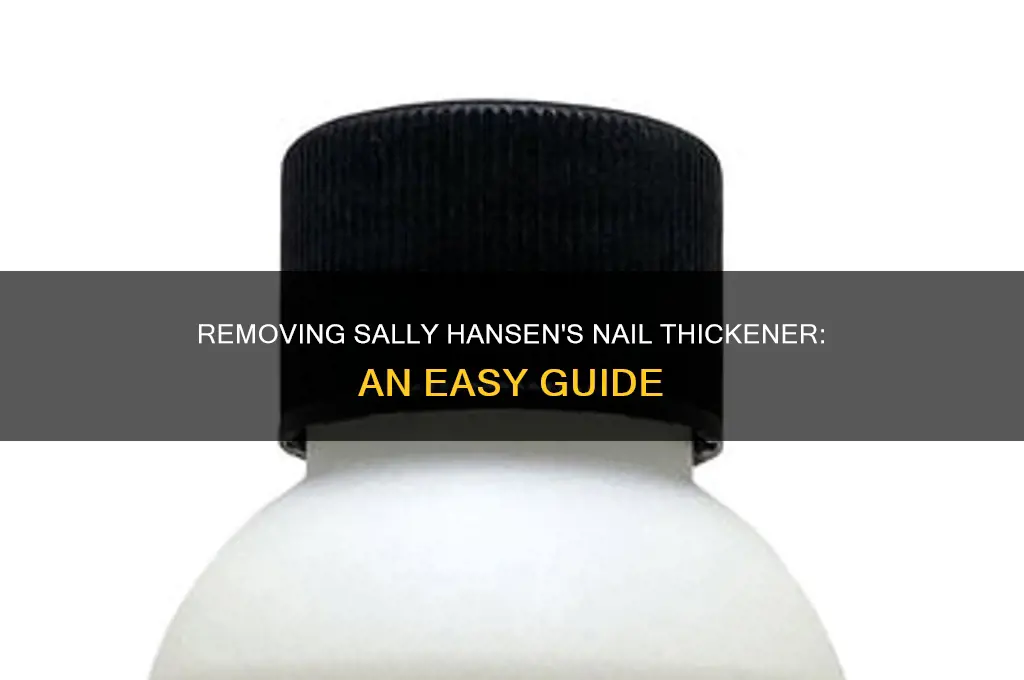 how to remove sally hansen miracle nail thickener
