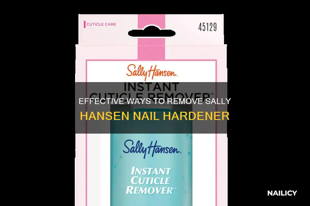 how to remove sally hansen nail hardener
