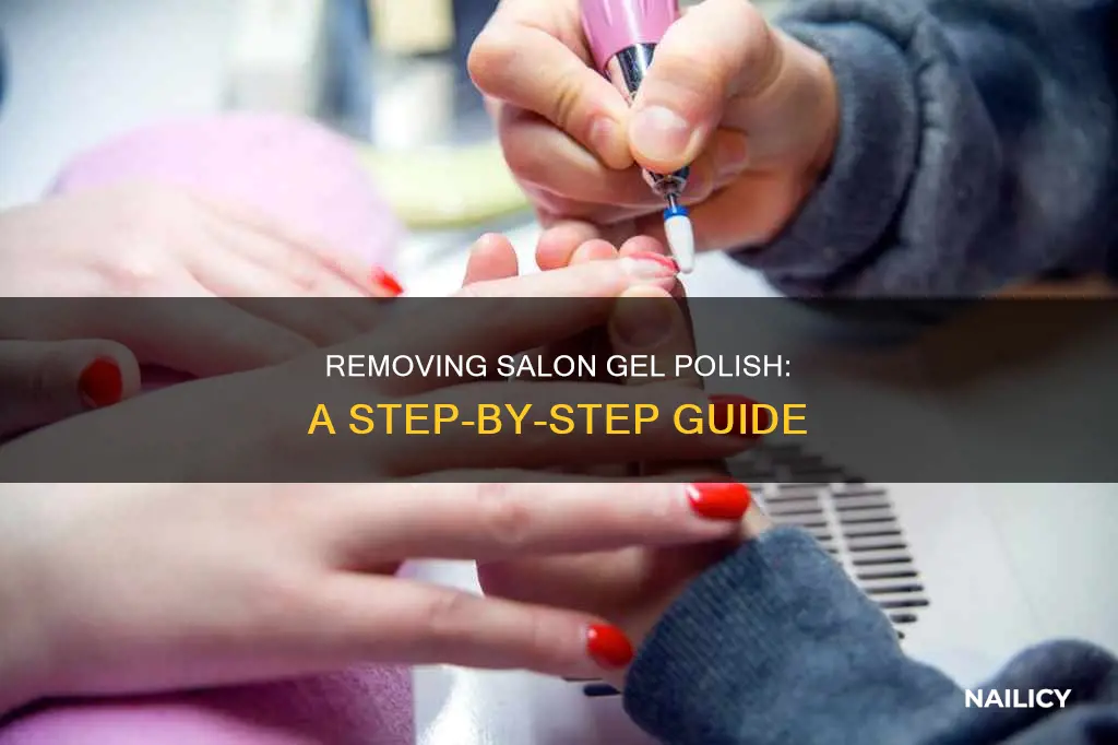 how to remove salon applied gel nail polish