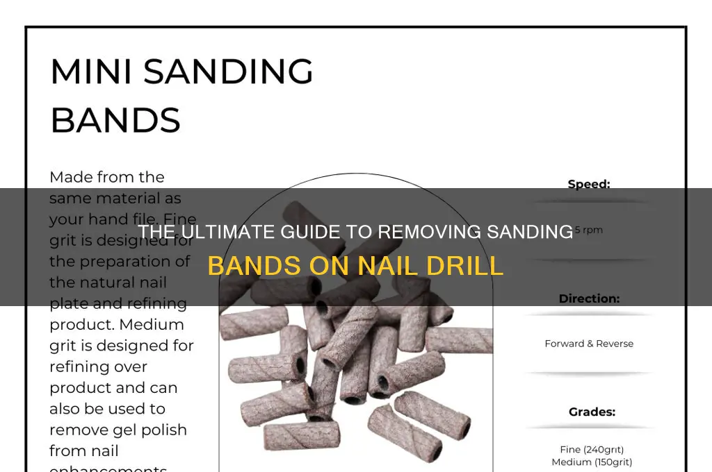 how to remove sanding bands on nail drill