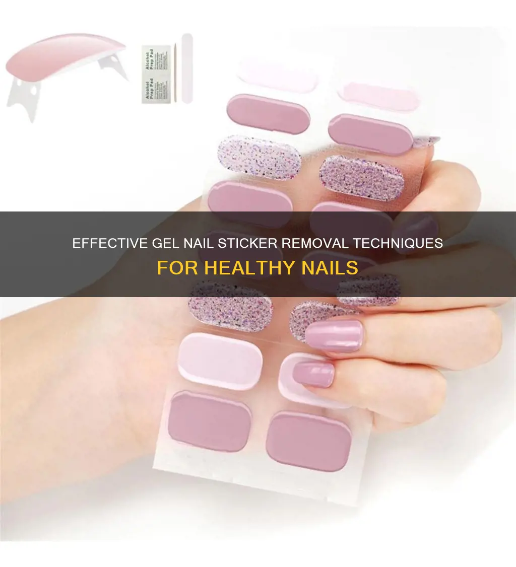 how to remove semi cured gel nail stickers
