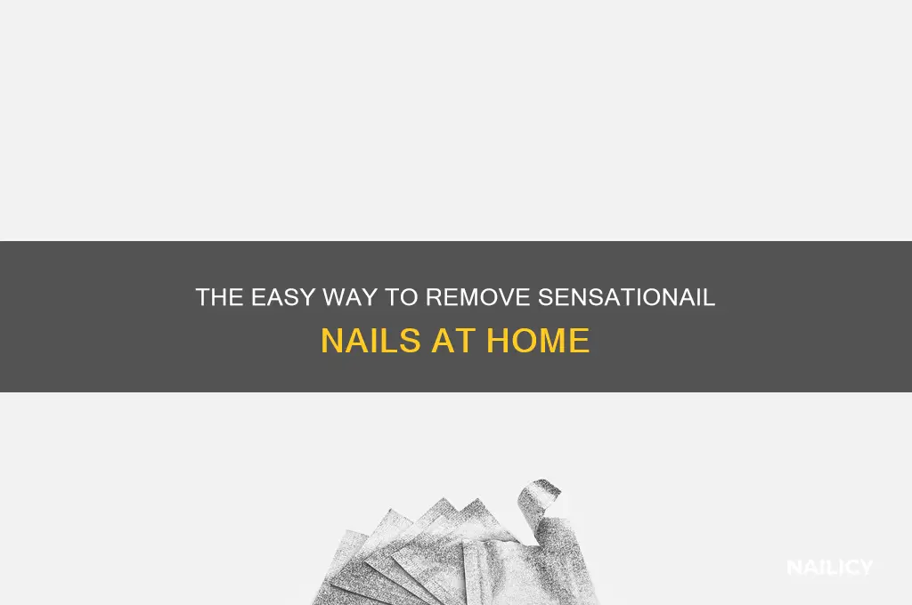 how to remove sensationail nails