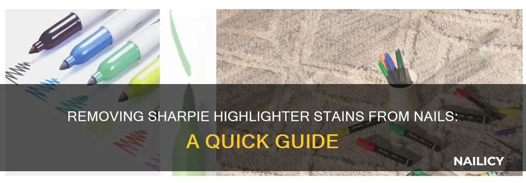 how to remove sharpie highlighter stains from nails
