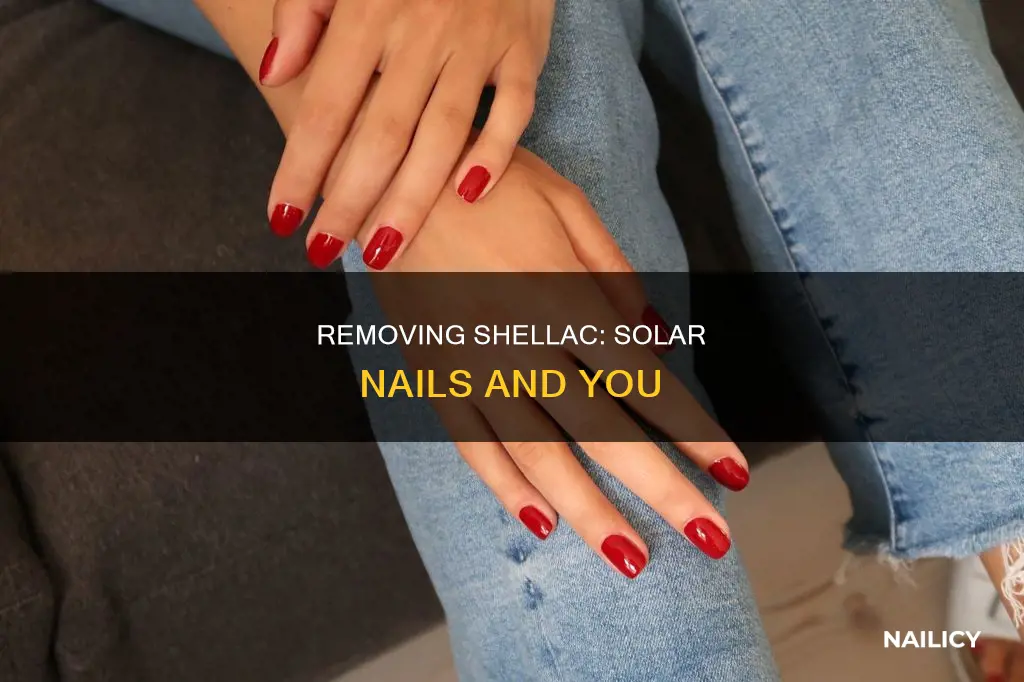 how to remove shellac from solar nails