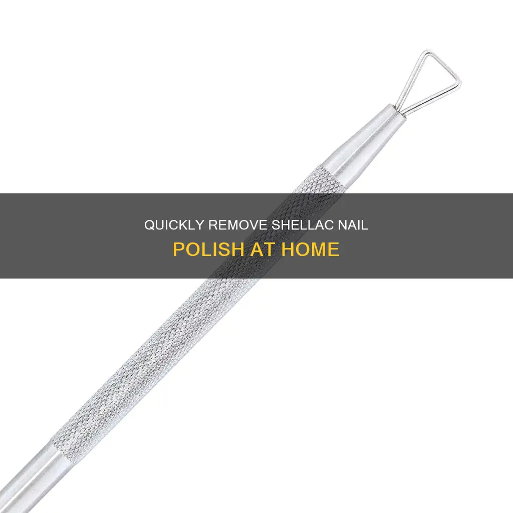how to remove shellac nail polish fast