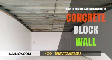 Removing Shelving: Concrete Block Walls