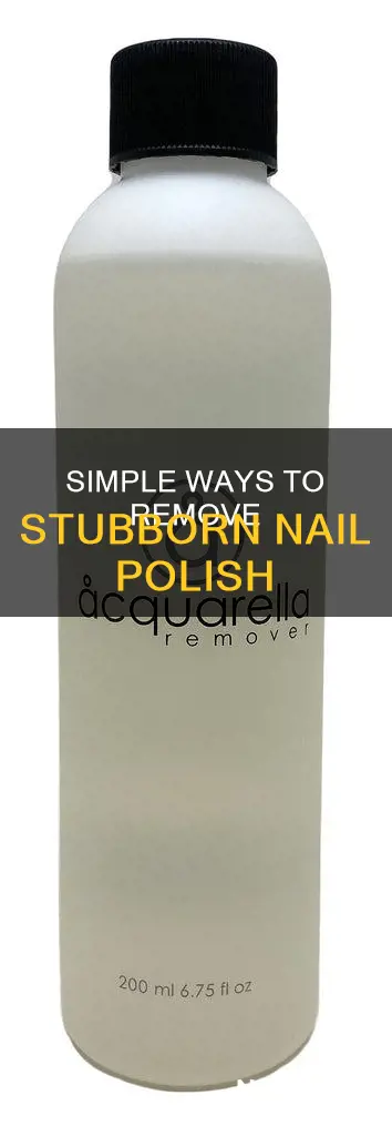 how to remove shiny nail polish