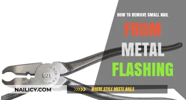 Removing Small Nails from Metal Flashing: A Quick Guide