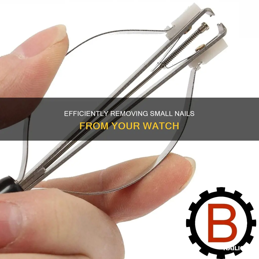 how to remove small nails from a watch