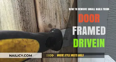 Efficiently Removing Small Nails from Door Frames