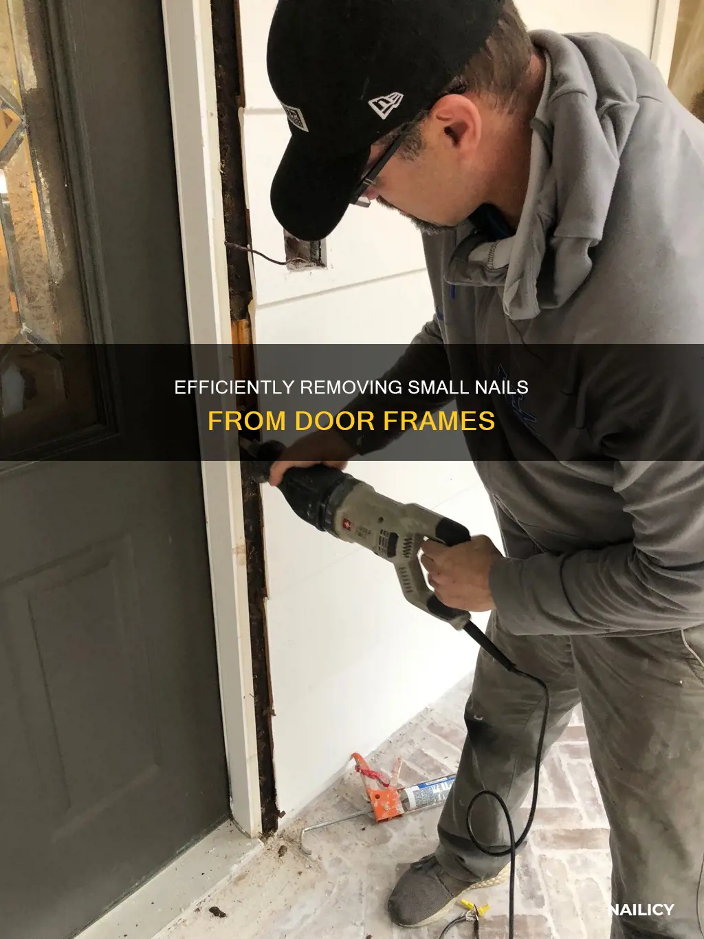 how to remove small nails from door framed drivein