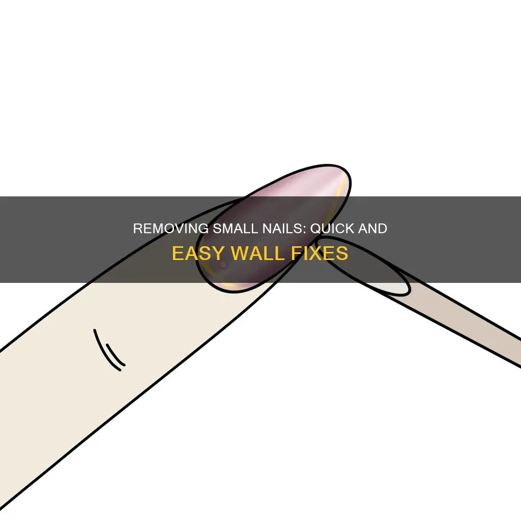 how to remove small nails from wall