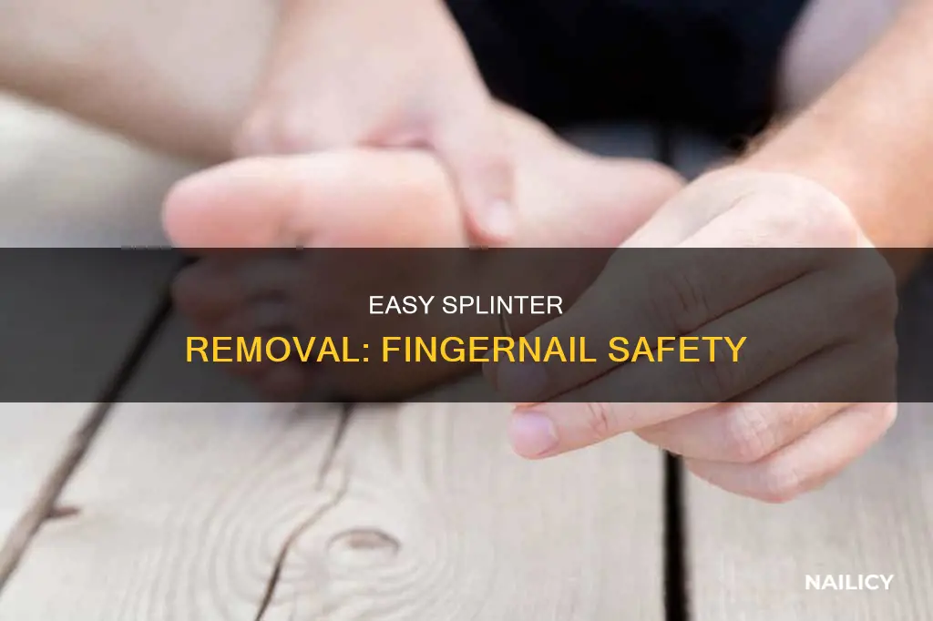 how to remove small splinter from finger nail