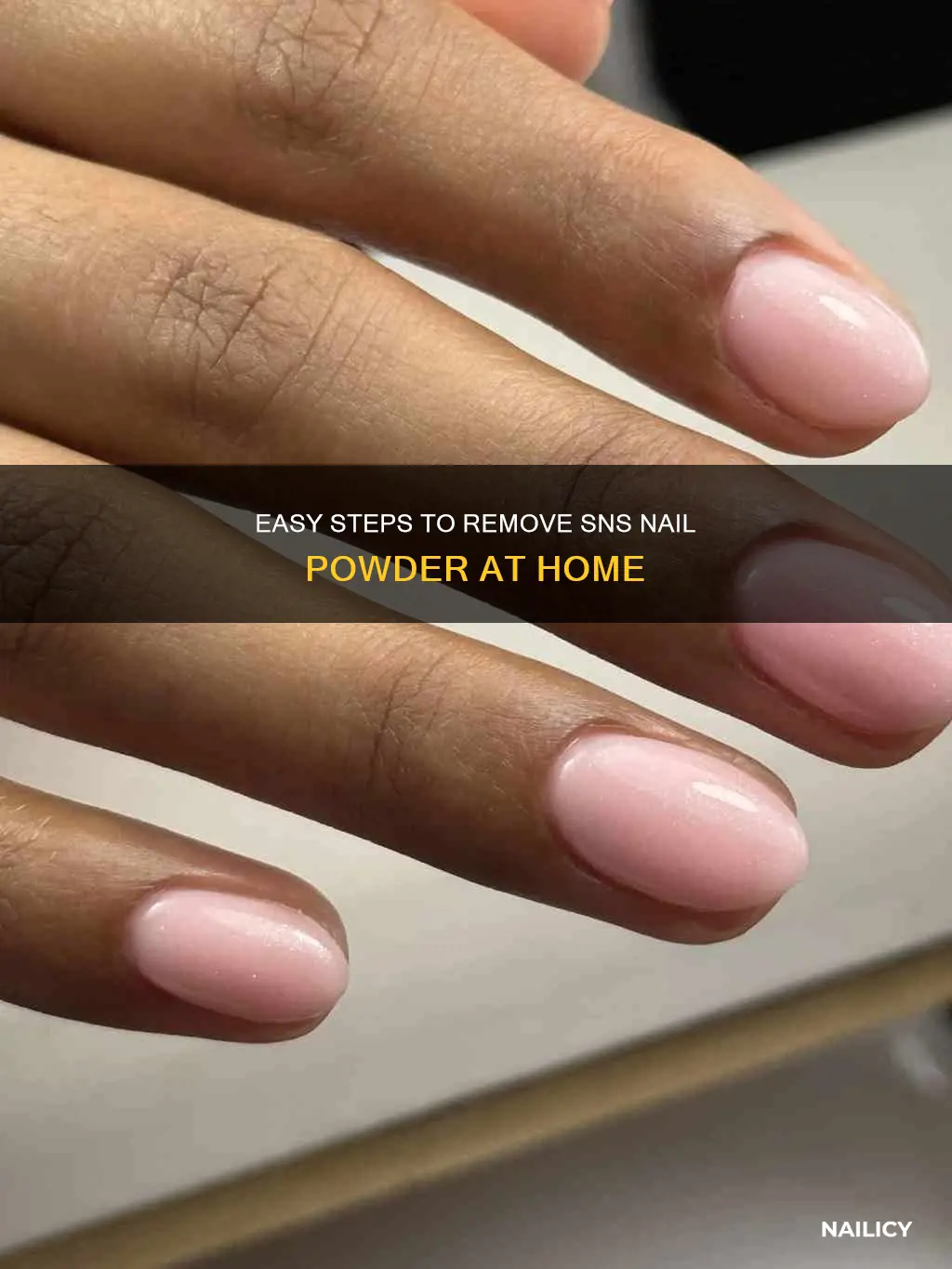 how to remove sns nail powder