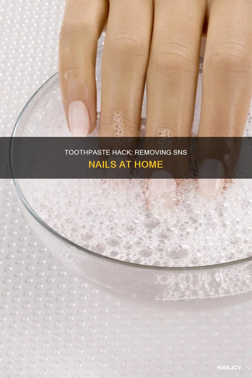 how to remove sns nails with toothpaste