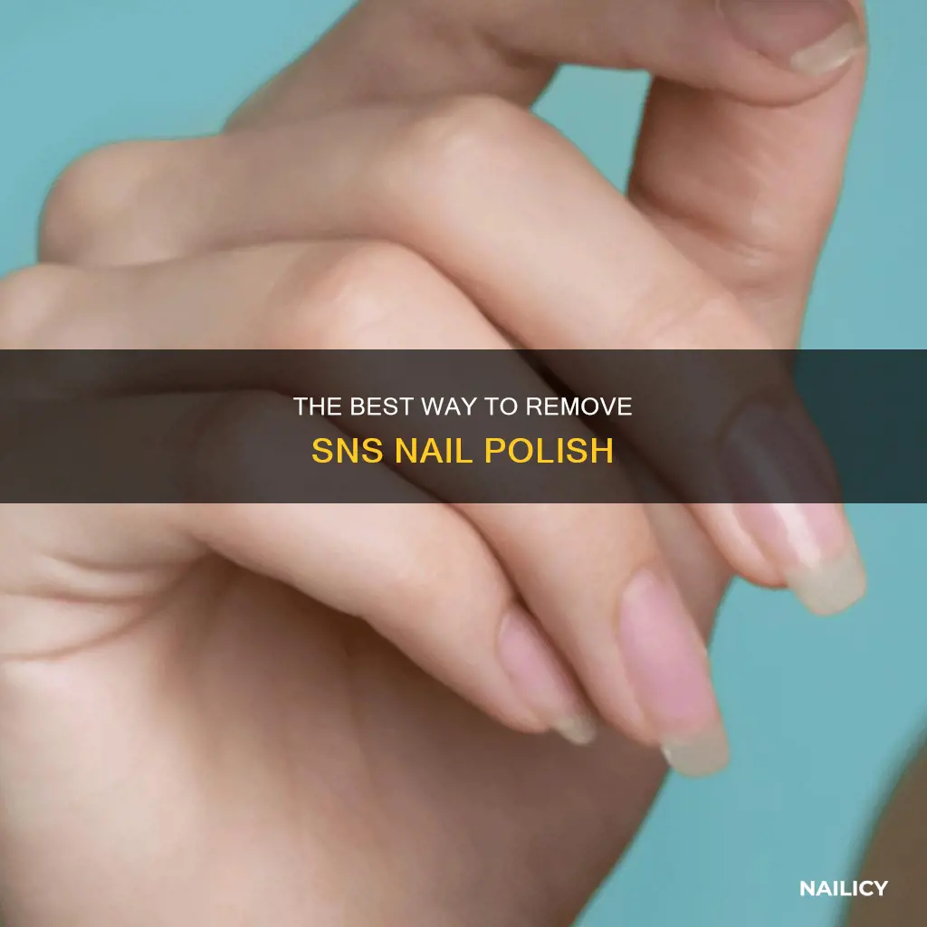 how to remove sns polish from nails