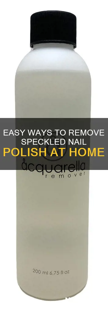 how to remove speckled nail polish