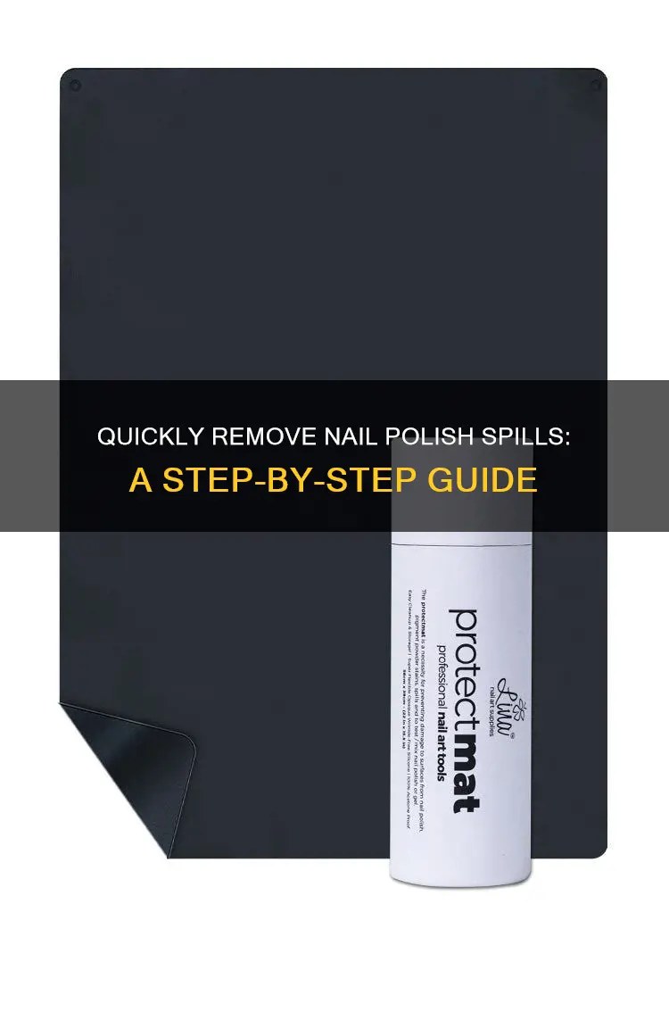 how to remove spilled nail polish