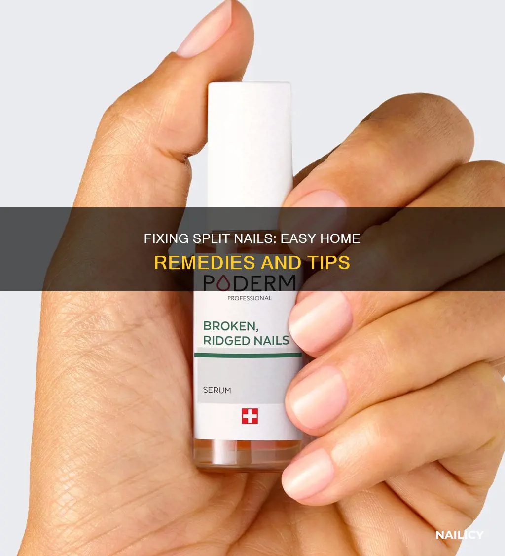 how to remove split nail