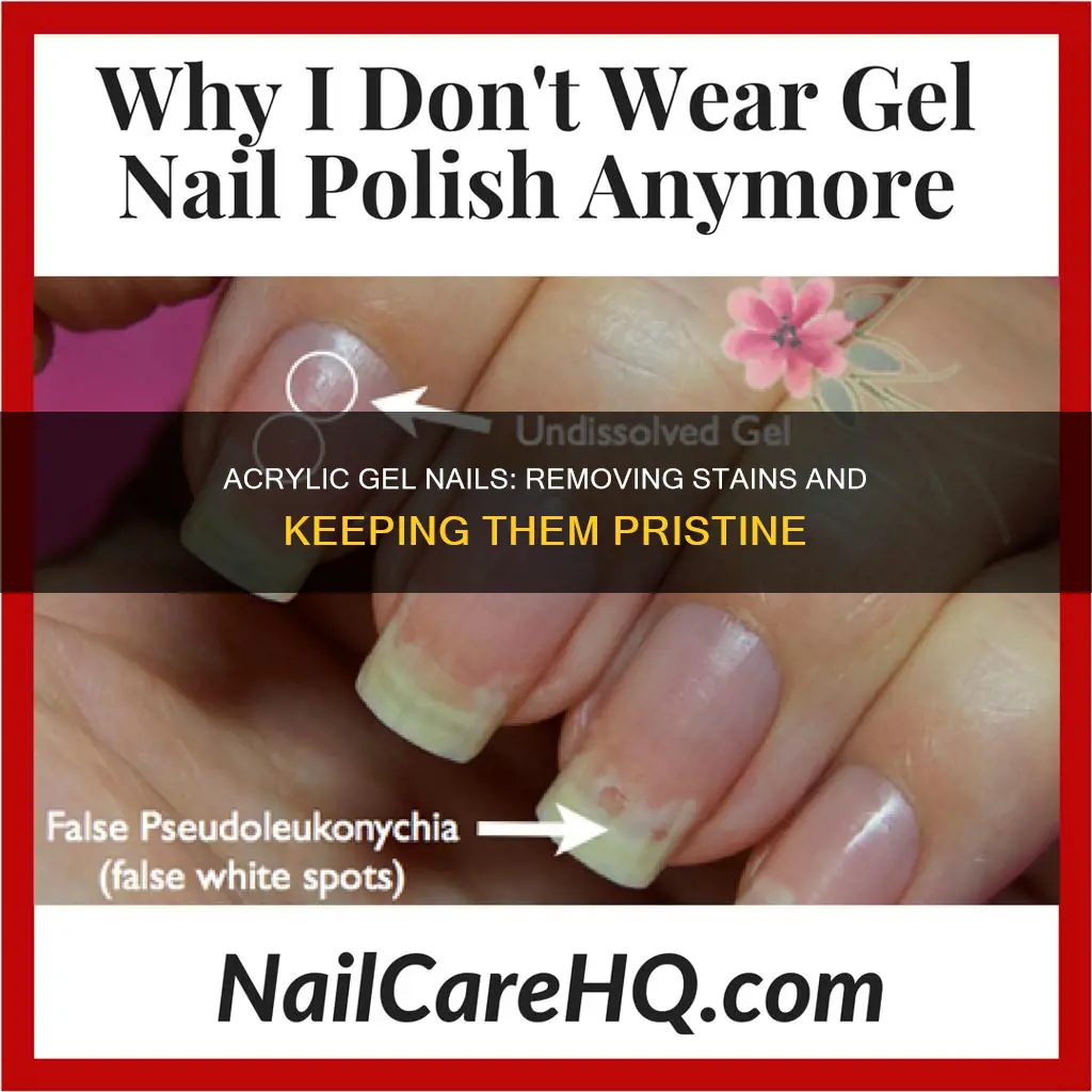 how to remove stains from acrylic gel nails