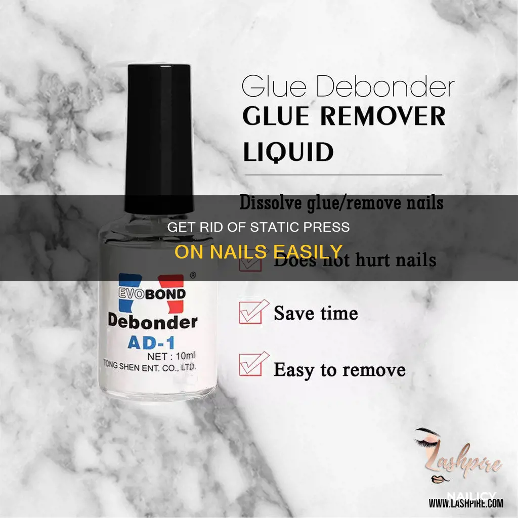 how to remove static press on nails