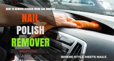 Removing Car Stickers with Nail Polish Remover