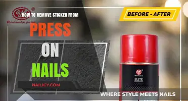 Quickly Remove Stickers from Press-On Nails
