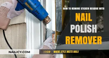 Nail Polish Remover: A Quick Fix for Sticker Residue