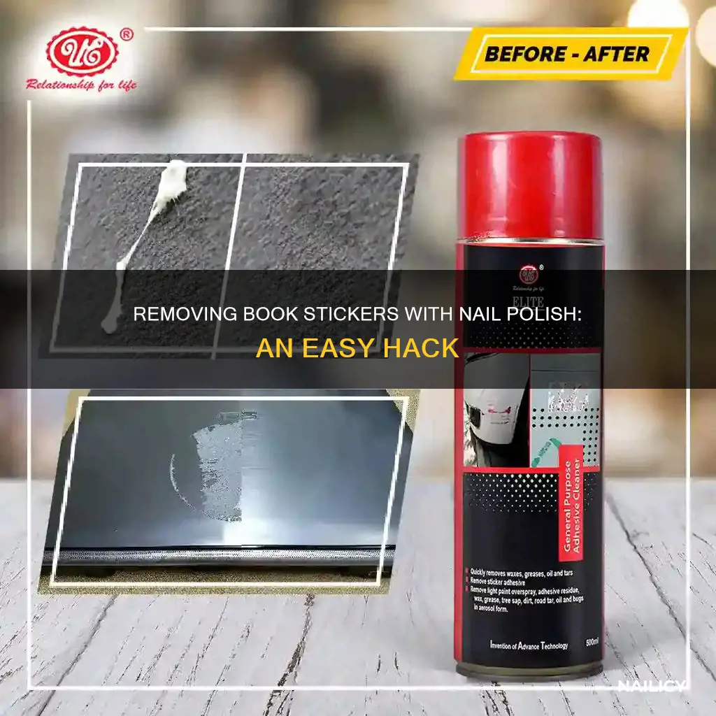 how to remove stickers from books nail polish