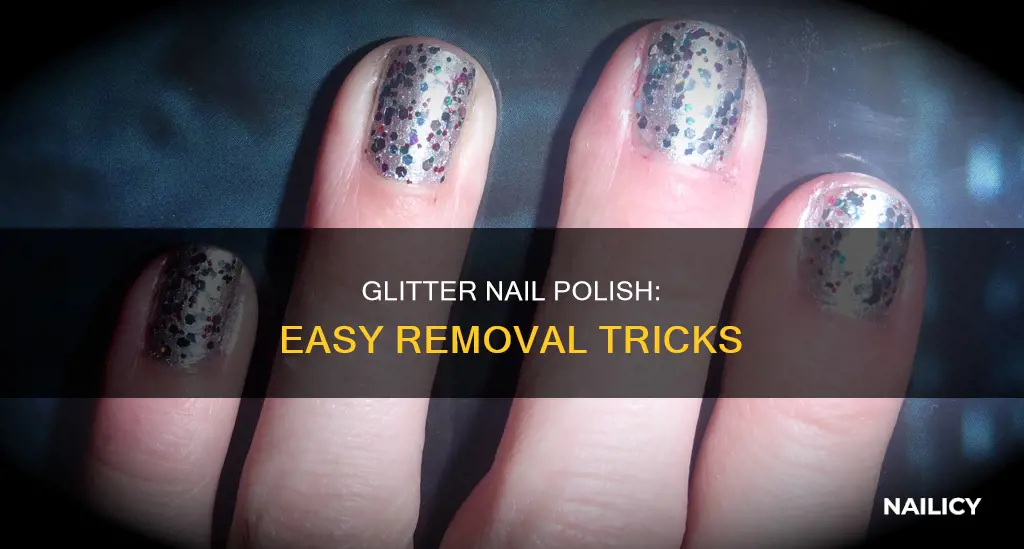 how to remove stubborn glitter nail polish