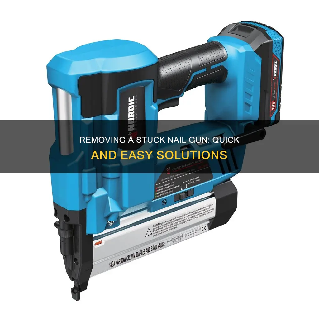 how to remove stuck nail gun