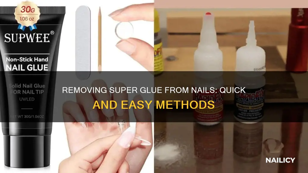 how to remove super glue on nails