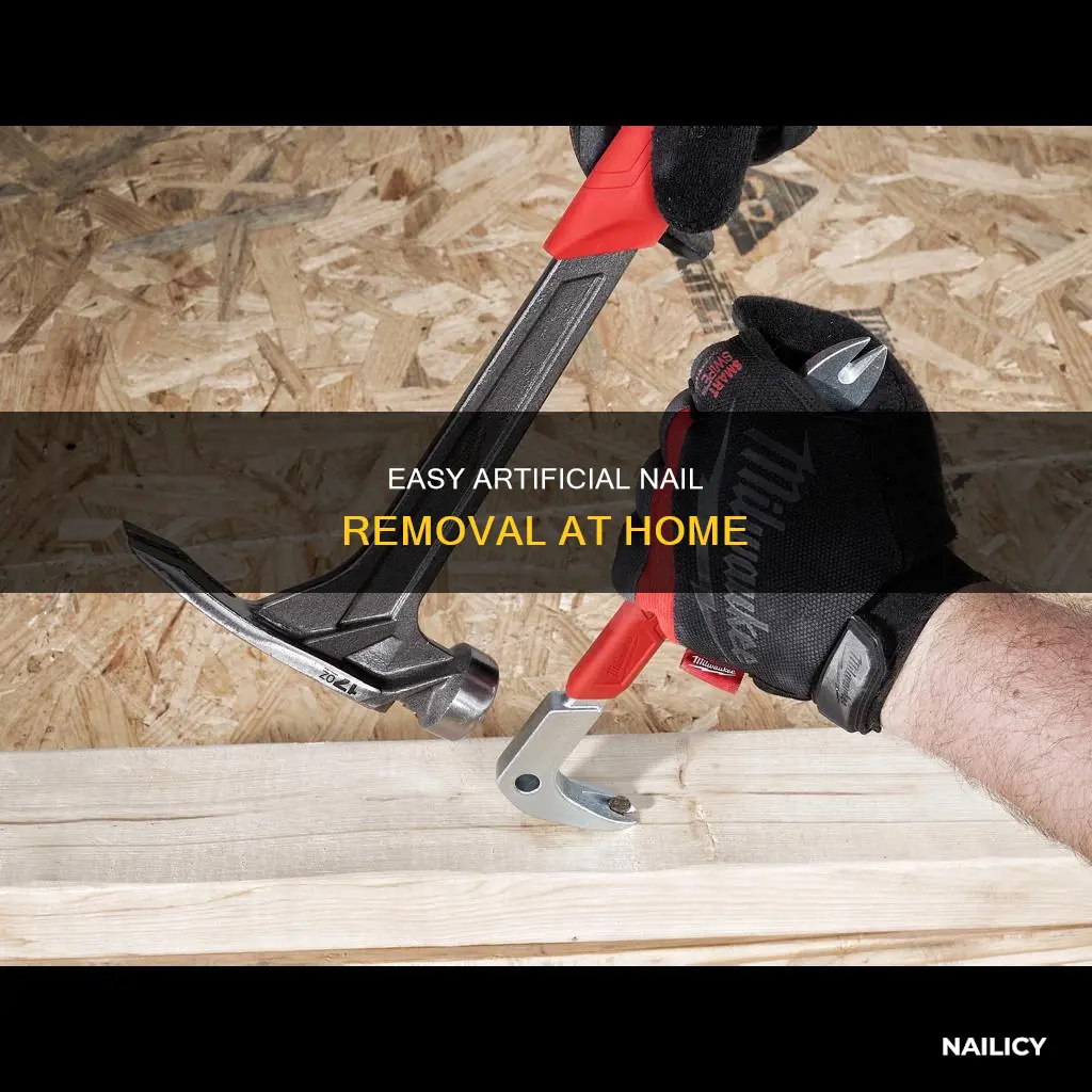 how to remove the artificial nails