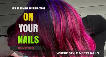 Erase Hair Dye Stains from Nails