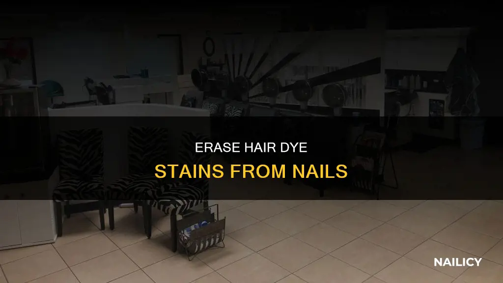 how to remove the hair color on your nails
