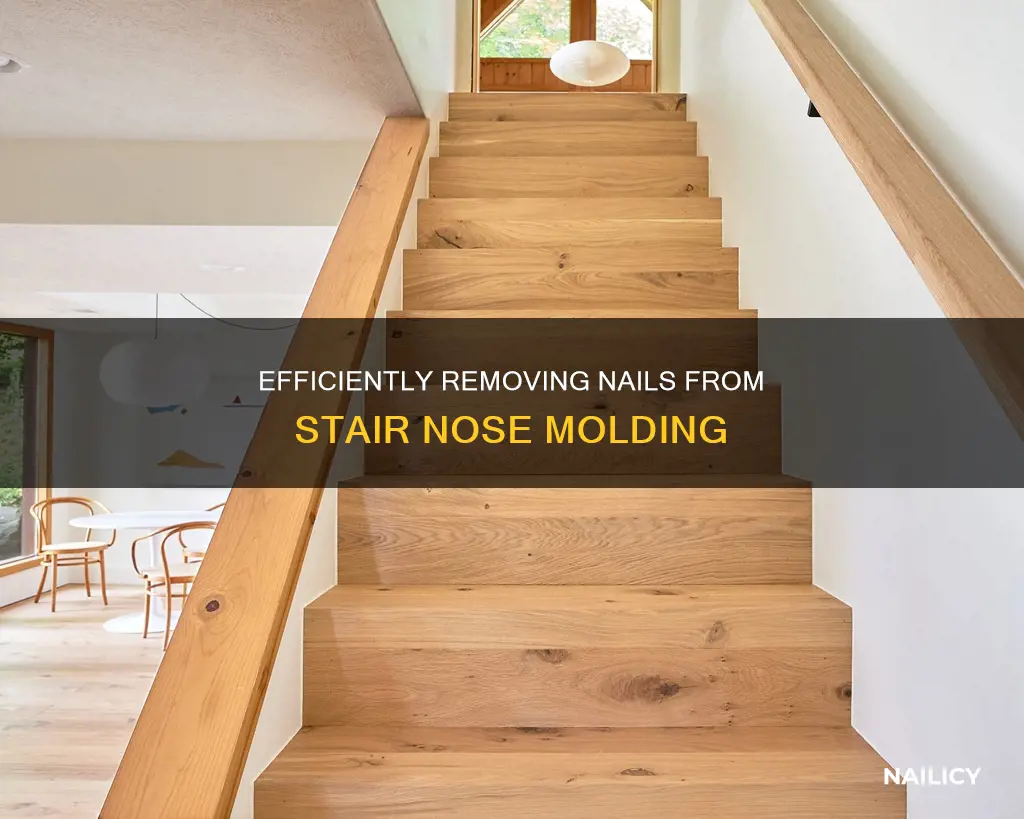 how to remove the nails from stair nose molding
