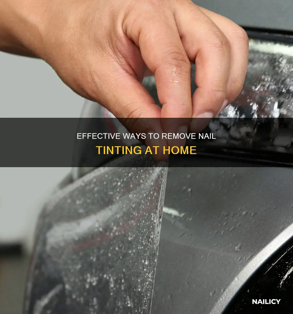 how to remove tint from nails