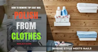 Top Coat Nail Polish: Removing Stains from Clothes