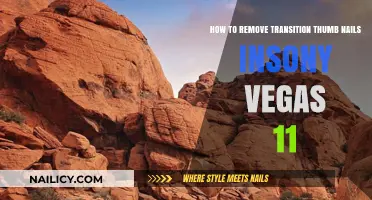 Removing Transition Thumbnails in Sony Vegas 11