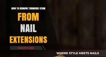 Erase Turmeric Stains from Nail Extensions Easily