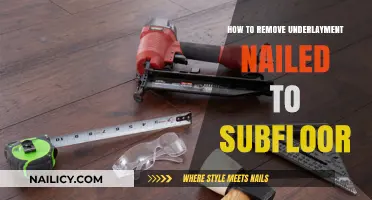 Removing Underlayment Nailed to Subfloor: A Step-by-Step Guide