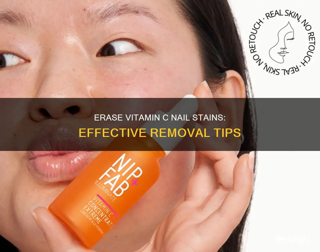 how to remove vitamin c stains from nails